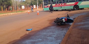 Aún se desconoce el estado de salud del conductor de la motocicleta.