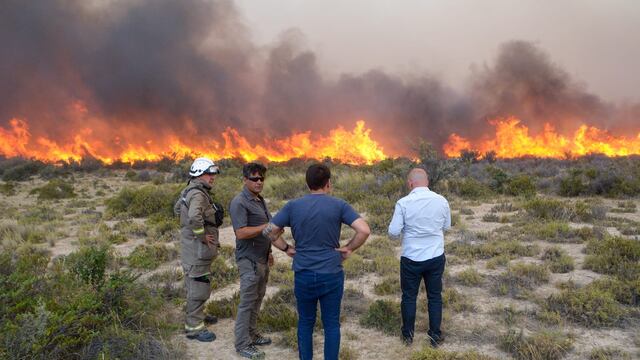 El fuego ya consumió 77.695 hectáreas en Chubut.