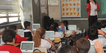 Estudiantes en clase.