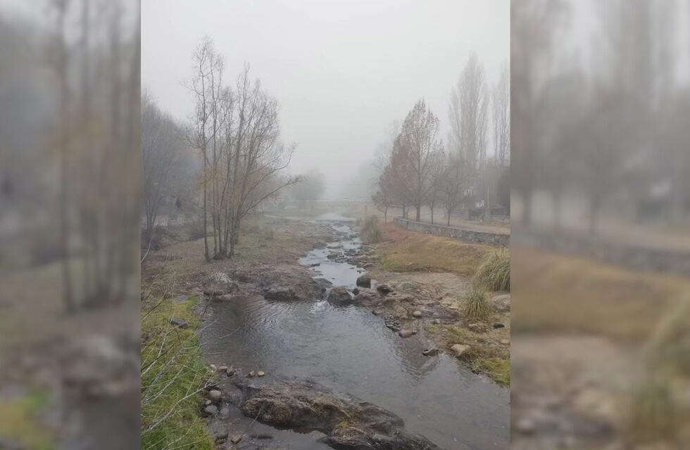 Así amaneció El Trapiche: mirá las postales mágicas llenas de neblina y un paisaje único