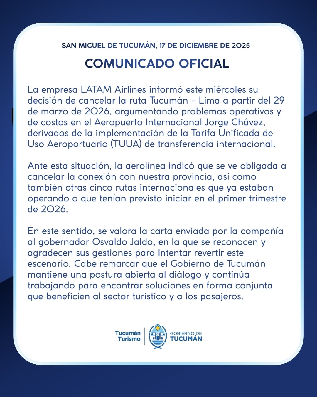 Motivos económicos detrás de la decisión empresaria.