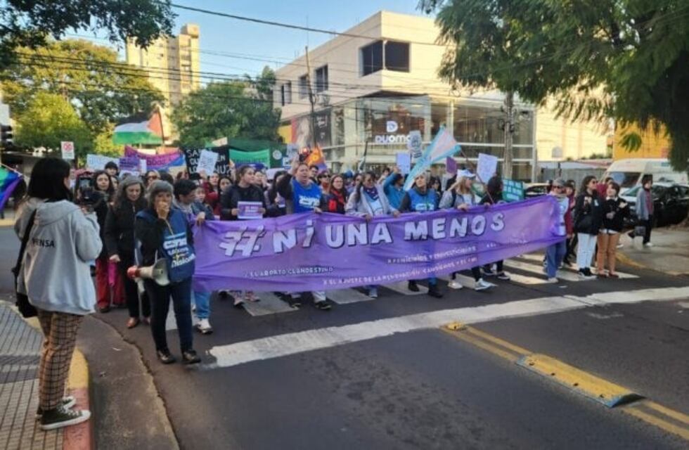 Movilización en Posadas por el noveno aniversario de Ni Una Menos