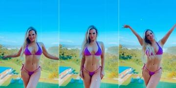 La actriz y periodista Alejandra Maglietti visitó Cataratas.