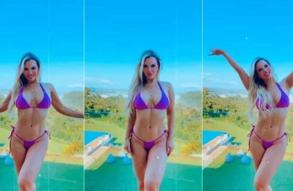 La modelo Alejandra Maglietti visitó Cataratas