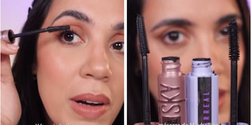 ¿Cuál es mejor? Dadatina comparó la famosa máscara de pestañas Sky High con la nueva Surreal de Maybelline.