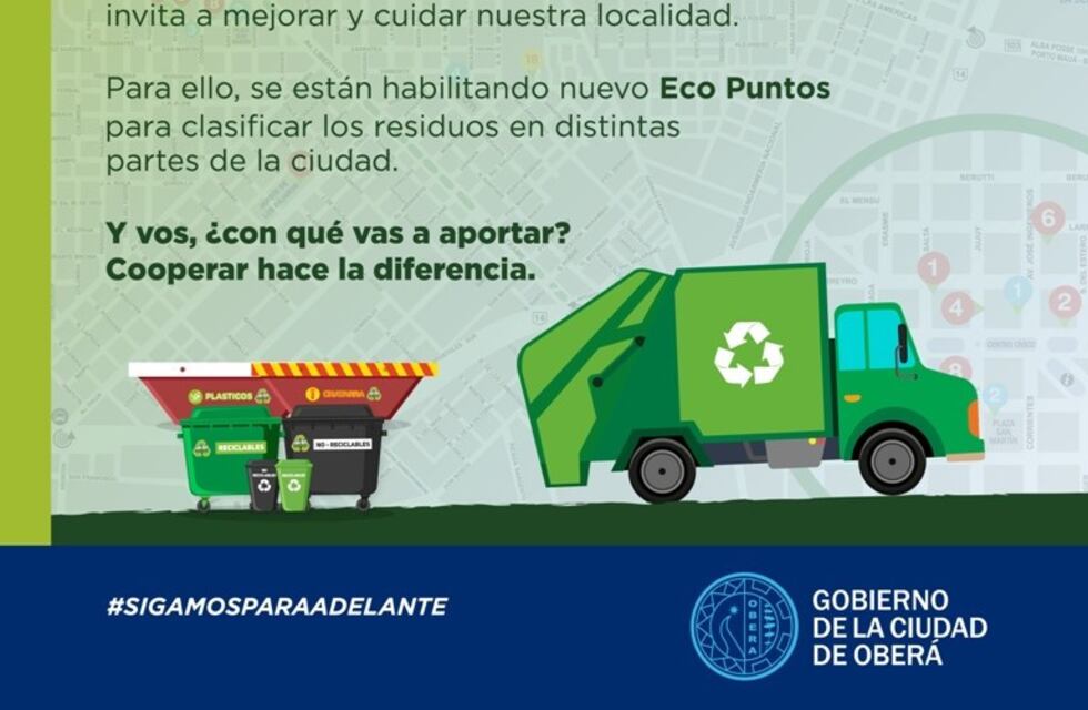 Oberá: la municipalidad inicio una campaña de concientización sobre separación de residuos