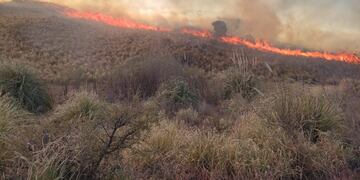 Incendio en el Camino del Cuadrado