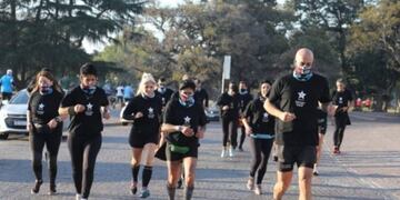 Trote simbólico por la explosión de Salta 2141 (Notife).