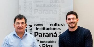 Ricardo Gutierrez junto a Emanuel Gainza.