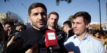 El gobernador Maximiliano Pullaro y el intendente de Rafaela, Leonardo Viotti