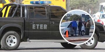 La tensa escena que se vivió en Córdoba producto que una mujer se atrincheró en su auto.