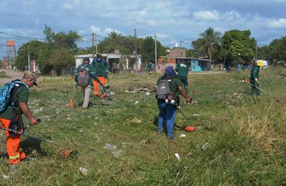 El Municipio de Resistencia lanzó un plan de limpieza en espacios verdes