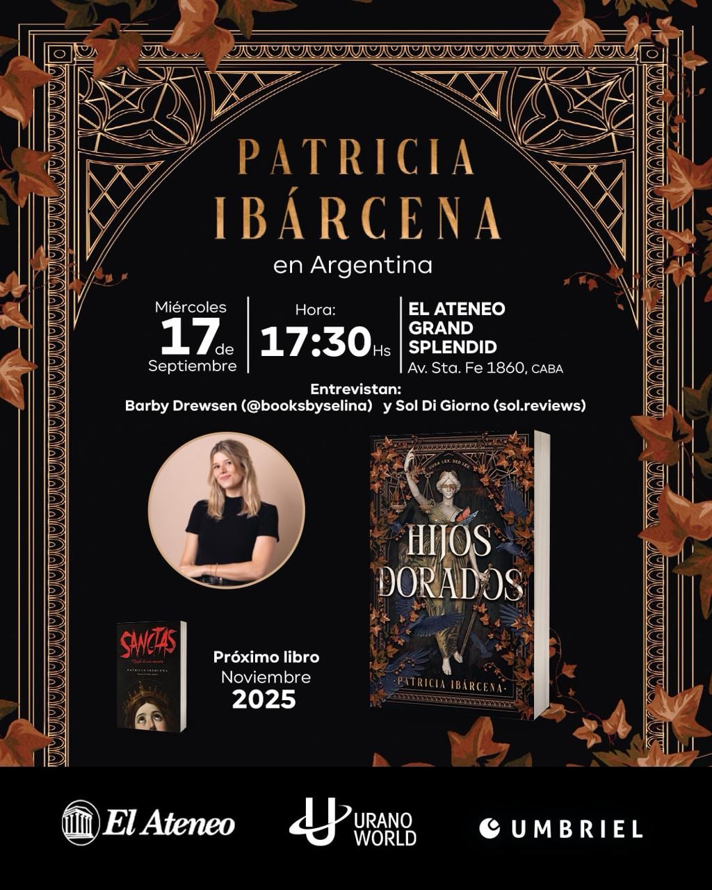 Entrevista con Patricia Ibárcena, autora de Hijos Dorados