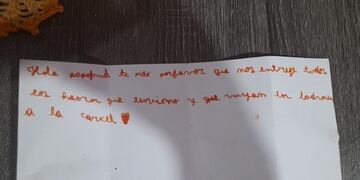 La conmovedora historia de Santino: le pidió a Papá Noel que quienes asaltaron su casa devuelvan lo robado y vayan presos.