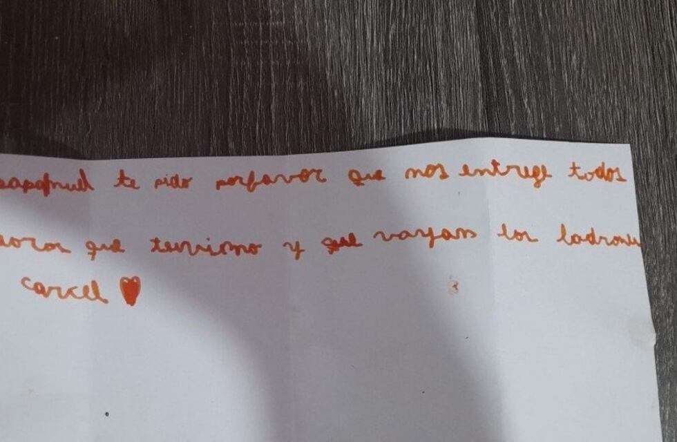 La conmovedora historia de Santino: le pidió a Papá Noel que quienes asaltaron su casa devuelvan lo robado y vayan presos