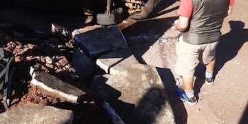 El hecho quedó captado en la cámara de seguridad del kiosco.