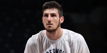 El cordobés Leandro Bolmaro en sus primeros días como jugador de la NBA y de Minnesota. (@Timberwolves)