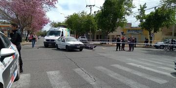El trágico accidente ocurrió en la intersección de Avenida Libertador y calle Patricias Sanjuaninas.