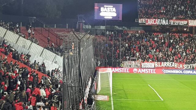 Los visitantes ocuparon una parte de la popular norte, donde se produjo el primer conflicto.