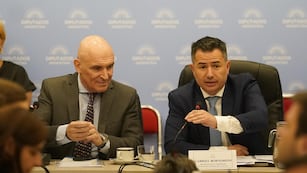 José Luis Espert y Gabriel Bornoroni, presidentes de las comisiones de Presupuesto y Legislación General (Foto: Clarín)