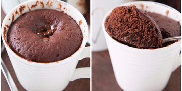 Brownie en taza.