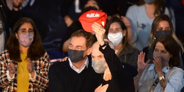 Diego Santilli cerró su campaña en La Plata.