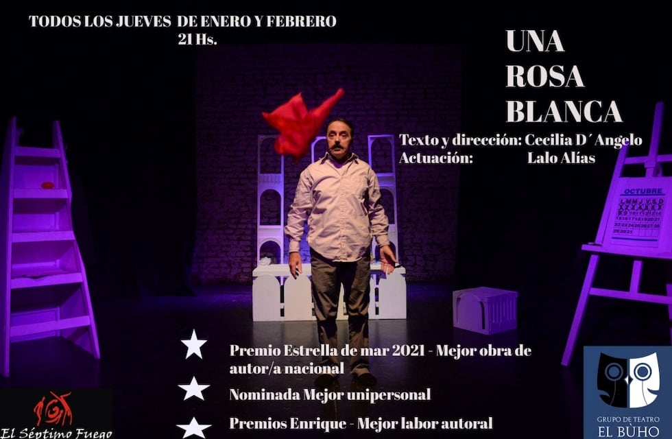 La obra “Una Rosa Blanca” restrena en el Centro Cultural “El Séptimo Fuego”