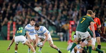 Los Pumas cayeros ante Sudáfrica en la última fecha del Rugby Championship / Prensa UAR.