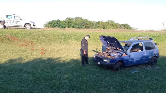 Accidente en Campo Viera dejó como saldo a un conductor herido.