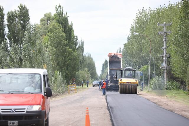 Mario Isgro visitó San Rafael y recorrió las obras que ejecuta Vialidad Provincial