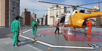 Todo comenzó en la mañana del martes 27 de abril, cuando dieron aviso que “un empleado de la Comuna de Pujato sufrió un accidente”. La asistencia de emergencia sanitaria, fue en tiempo récord. Esto se da gracias a un convenio que se firmó tiempo atrás entre la Comuna de Pujato y la empresa UTV.