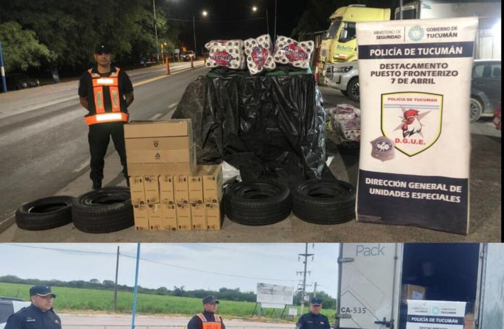 Dos operativos fronterizos finalizaron con incautaciones millonarias
