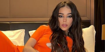 Danna Paola lució un vestido con transparencias y no dejó nada a la imaginación