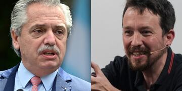 Alberto Fernández mostró su apoyo hacia Pablo Iglesias.