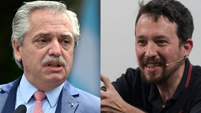 Alberto Fernández mostró su apoyo hacia Pablo Iglesias.