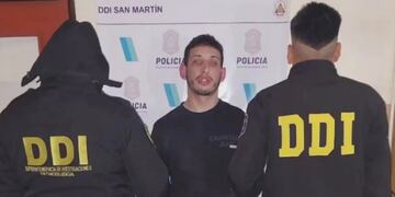 Luca Nahuel Baigorria detenido.