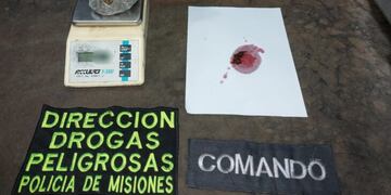 Un vendedor de droga fue detenido con droga encima en Posadas.