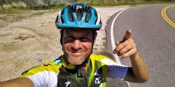 Walter Esner, ciclista cordobés que estuvo perdido 2 días en las Sierras de los Comechingones