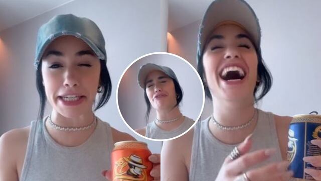Lali Espósito probó el “mate en lata” y causó furor con sus reacciones