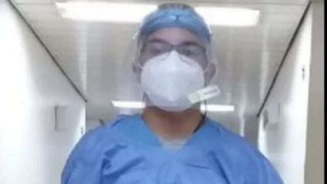 Fabián Cesani se recibió en 2019 y al otro año le tocó ser parte del personal de salud para atender a los enfermos de covid.