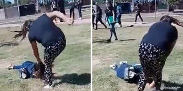 Fuerte pelea a la salida de una escuela en Mendoza. La joven que fue golpeada se encuentra en buen estado de salud.