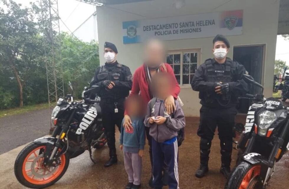 Garupá: policías resguardaron a un niño que se extravió al salir de la escuela