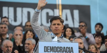 Axel Kicillof protagonizó un nuevo acto para defender la potencial candidatura de Cristina Kirchner.