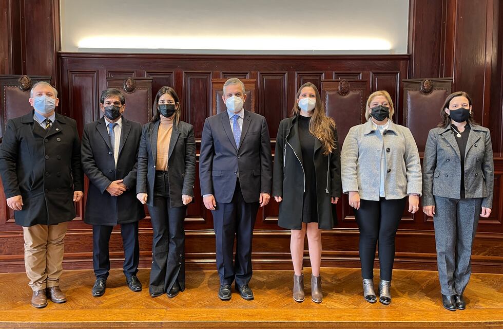 Visita de autoridades del Colegio de Abogados del Sur a la Corte Suprema