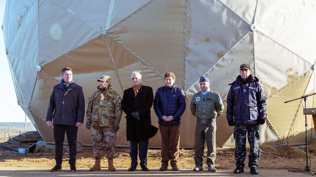 Melella acompañó al ministro Taiana en la inauguración en Río Grande de un RADAR de Vigilancia del Espacio Aéreo