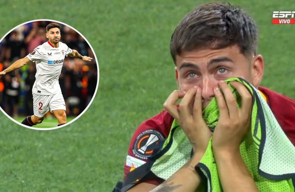 El conmovedor gesto de Gonzalo Montiel con Paulo Dybala tras la final de la Europa League
