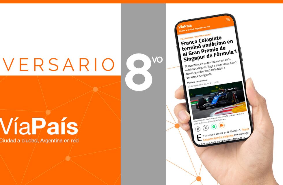 Vía País, la primera red federal de noticias de la Argentina, celebra su 8° aniversario