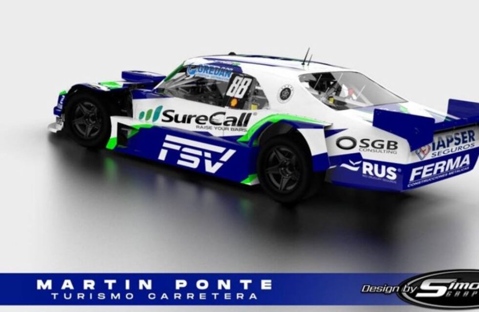 TC: así lucirá el auto de Martín Ponte en la nueva fecha