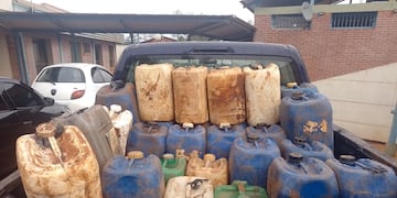 Secuestran contrabando de combustible en Colonia Mado.