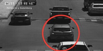 Las fotos fueron aportadas por el nuevo sistema de Fotomultas de Rosario.